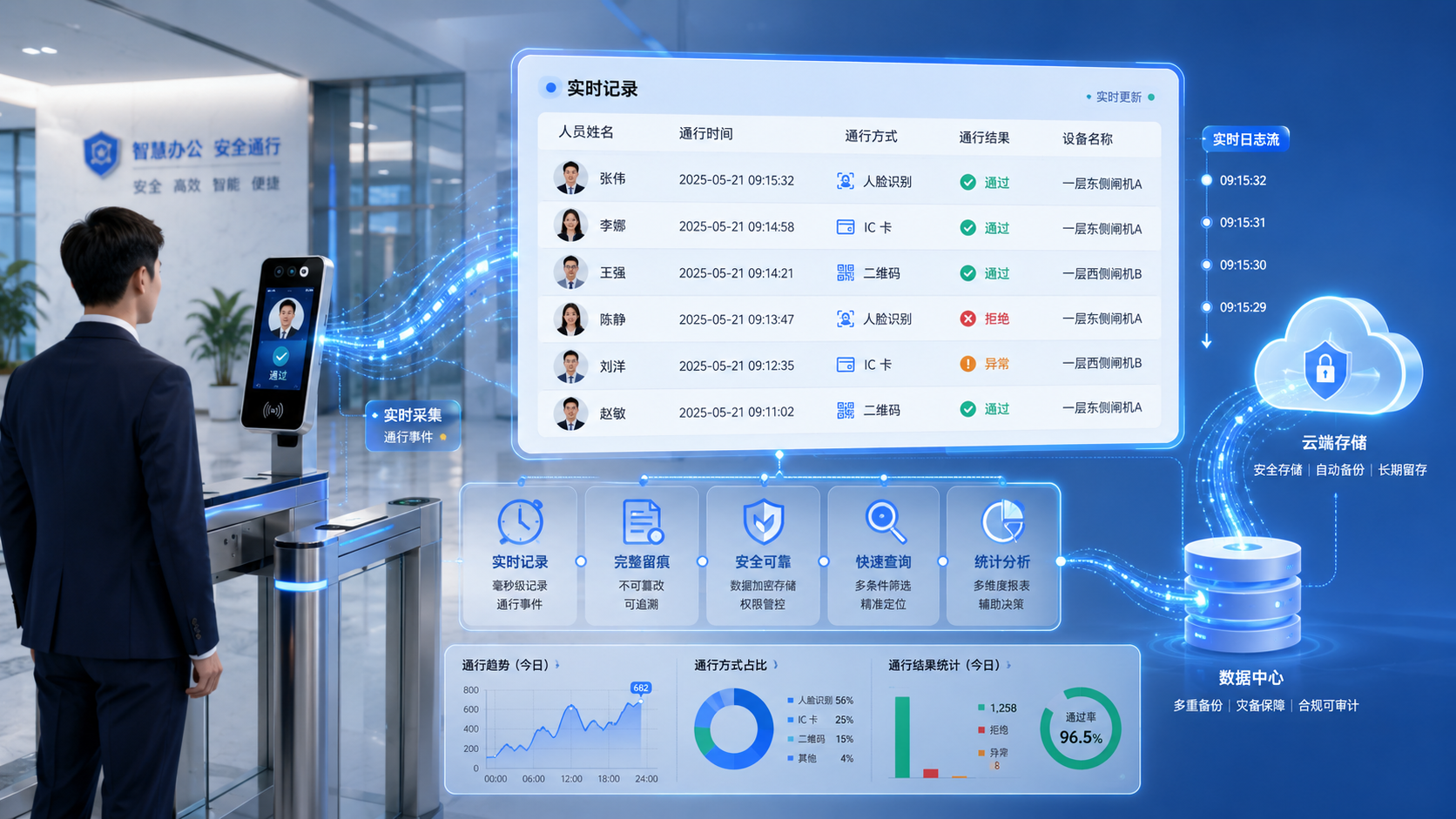 通行记录实时留痕